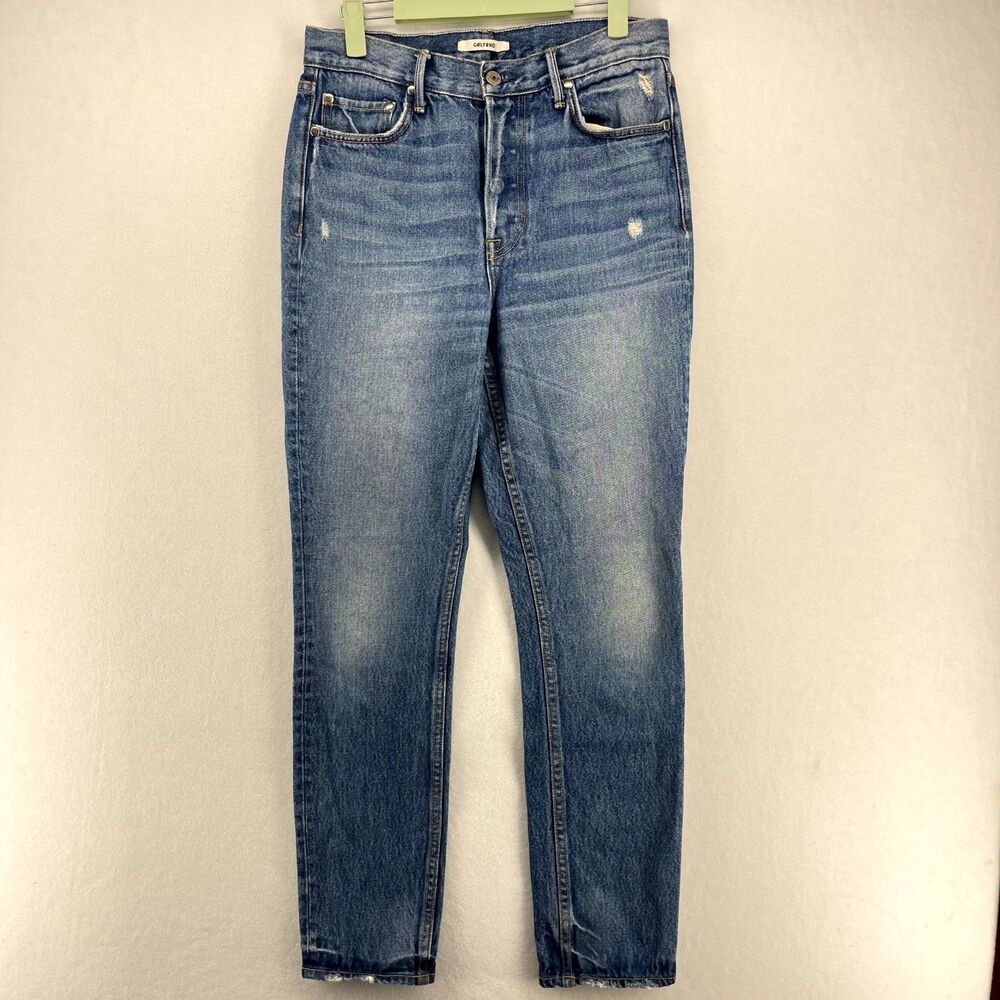 GRLFRND Straight Leg Button Front Blue Jeans Ladies Size‎ 27